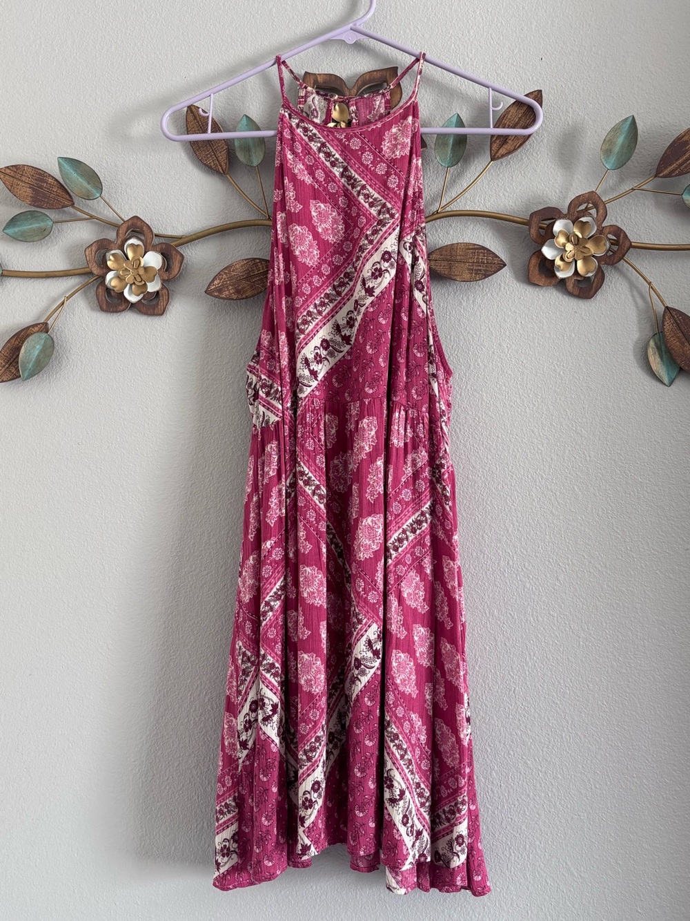 Show Me Your MuMu Sleeveless Pink Boho Dress